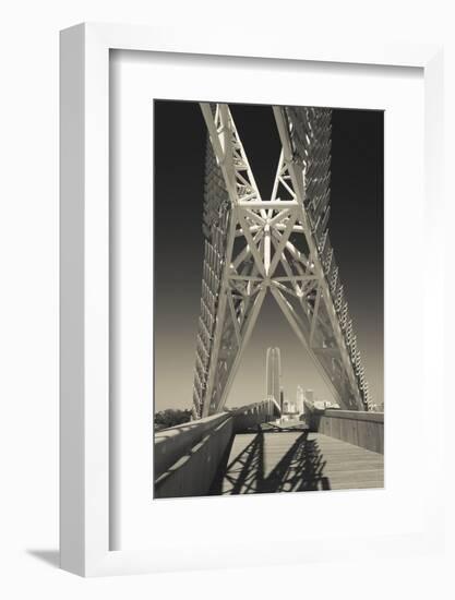 Skydance Footbridge over Highway I-40, Oklahoma City, Oklahoma, USA-Walter Bibikow-Framed Photographic Print