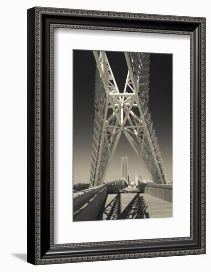 Skydance Footbridge over Highway I-40, Oklahoma City, Oklahoma, USA-Walter Bibikow-Framed Photographic Print