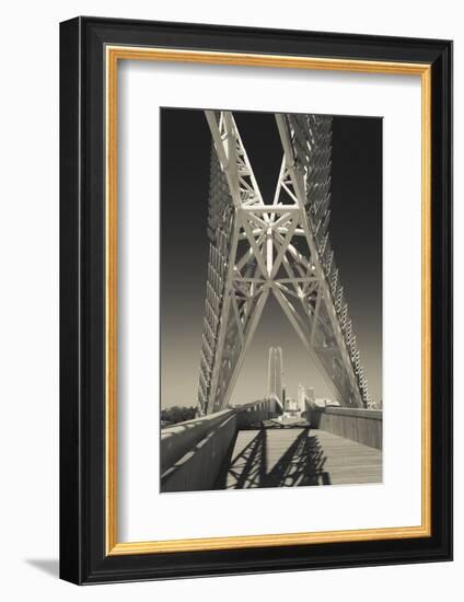 Skydance Footbridge over Highway I-40, Oklahoma City, Oklahoma, USA-Walter Bibikow-Framed Photographic Print