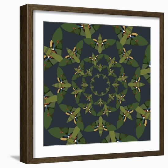 Skydiving Moths-Belen Mena-Framed Giclee Print