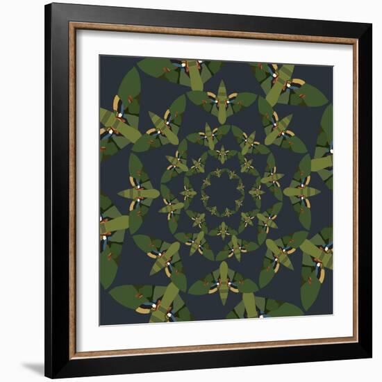 Skydiving Moths-Belen Mena-Framed Giclee Print