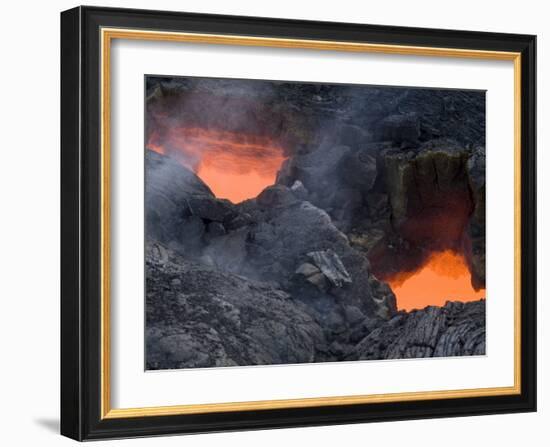 Skylight, Kilauea Volcano, Island of Hawaii (Big Island'-Ethel Davies-Framed Photographic Print