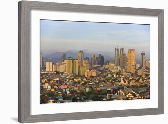Skyline Along Manila Bay, Manila, Philippines-Keren Su-Framed Photographic Print