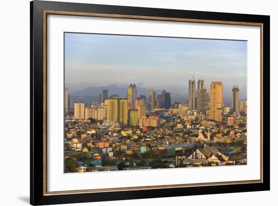 Skyline Along Manila Bay, Manila, Philippines-Keren Su-Framed Photographic Print