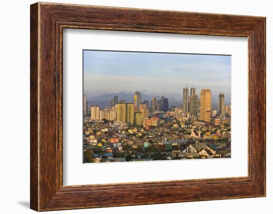 Skyline Along Manila Bay, Manila, Philippines-Keren Su-Framed Photographic Print