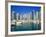 Skyline and boats on Dubai Marina-Murat Taner-Framed Photographic Print