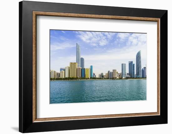 Skyline and Corniche, Al Markaziyah District, Abu Dhabi, United Arab Emirates, Middle East-Fraser Hall-Framed Photographic Print