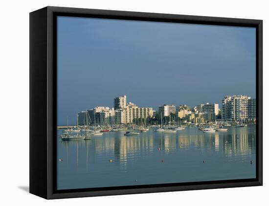 Skyline and Marina, San Antonio Bay, Ibiza, Balearic Islands, Spain, Mediterranean, Europe-Lightfoot Jeremy-Framed Premier Image Canvas