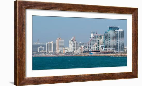 Skyline and Mediterranean Sea, Tel Aviv, Israel-null-Framed Photographic Print