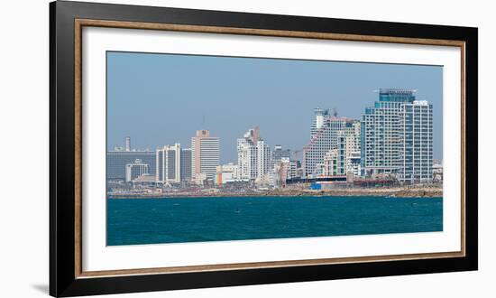 Skyline and Mediterranean Sea, Tel Aviv, Israel-null-Framed Photographic Print