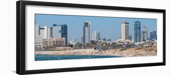 Skyline and Mediterranean Sea, Tel Aviv, Israel-null-Framed Photographic Print
