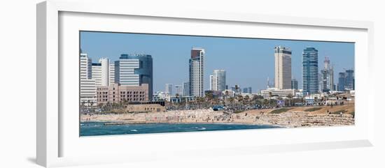 Skyline and Mediterranean Sea, Tel Aviv, Israel-null-Framed Photographic Print