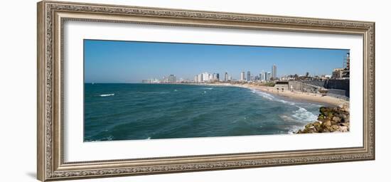 Skyline and Mediterranean Sea, Tel Aviv, Israel-null-Framed Photographic Print