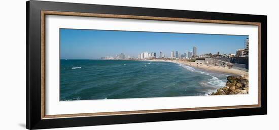 Skyline and Mediterranean Sea, Tel Aviv, Israel-null-Framed Photographic Print