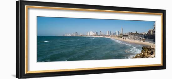 Skyline and Mediterranean Sea, Tel Aviv, Israel-null-Framed Photographic Print