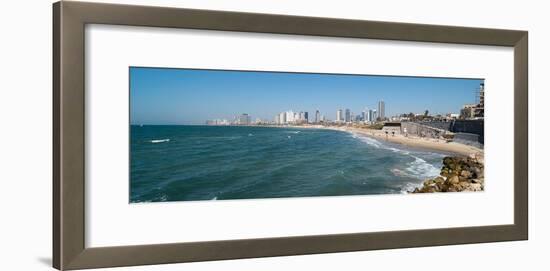 Skyline and Mediterranean Sea, Tel Aviv, Israel-null-Framed Photographic Print