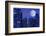 Skyline and Moon-duallogic-Framed Photographic Print