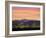 Skyline and Mountains at Dusk, Denver, Colorado, USA-null-Framed Photographic Print