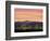 Skyline and Mountains at Dusk, Denver, Colorado, USA-null-Framed Photographic Print