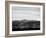 Skyline and mountains at dusk, Denver, Colorado, USA-null-Framed Photographic Print