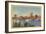 Skyline and Ohio River, Cincinnati, Ohio-null-Framed Art Print