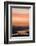 Skyline and Olympic Mountains, Sunset, Lake Washington, Seattle, Washington, USA-Merrill Images-Framed Photographic Print