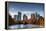 Skyline and Reflections of Midtown Atlanta, Georgia in Lake Meer from Piedmont Park.-SeanPavonePhoto-Framed Premier Image Canvas