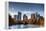 Skyline and Reflections of Midtown Atlanta, Georgia in Lake Meer from Piedmont Park.-SeanPavonePhoto-Framed Premier Image Canvas