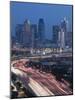 Skyline and Stemmons Freeway, Dallas, Texas, USA-Walter Bibikow-Mounted Photographic Print