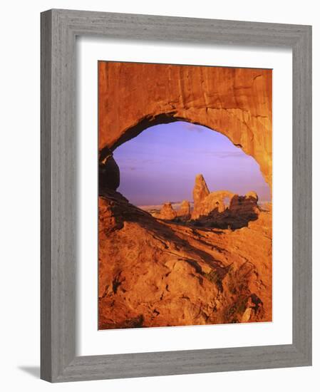 Skyline Arch, Arches National Park, Utah, USA-Charles Gurche-Framed Photographic Print