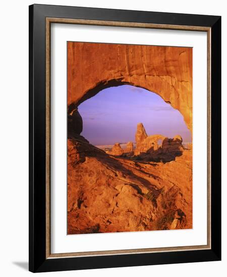 Skyline Arch, Arches National Park, Utah, USA-Charles Gurche-Framed Photographic Print