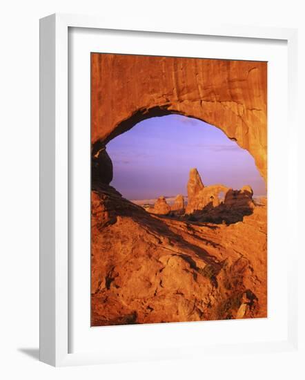 Skyline Arch, Arches National Park, Utah, USA-Charles Gurche-Framed Photographic Print