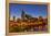 Skyline at Dusk over the Cumberland River in Nashville Tennessee-Chuck Haney-Framed Premier Image Canvas