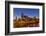 Skyline at Dusk over the Cumberland River in Nashville Tennessee-Chuck Haney-Framed Photographic Print