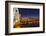 Skyline at Dusk over the Cumberland River in Nashville Tennessee-Chuck Haney-Framed Photographic Print