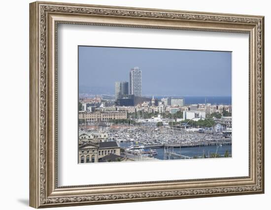 Skyline, Barcelona, Catalonia, Spain, Europe-Angelo Cavalli-Framed Photographic Print