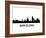 Skyline Barcelona-unkreatives-Framed Art Print