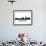 Skyline Barcelona-unkreatives-Framed Art Print displayed on a wall