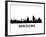 Skyline Barcelona-unkreatives-Framed Art Print