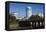 Skyline by the Arkansas River, Wichita, Kansas, USA-Walter Bibikow-Framed Premier Image Canvas