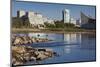 Skyline by the Arkansas River, Wichita, Kansas, USA-Walter Bibikow-Mounted Photographic Print