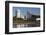 Skyline by the Arkansas River, Wichita, Kansas, USA-Walter Bibikow-Framed Photographic Print