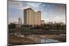 Skyline by the Arkansas River, Wichita, Kansas, USA-Walter Bibikow-Mounted Photographic Print