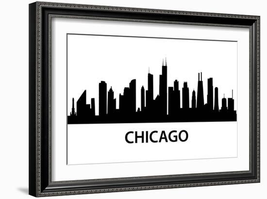 Skyline Chicago-unkreatives-Framed Art Print