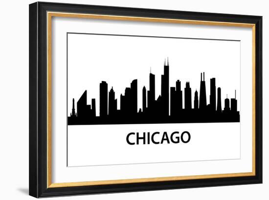 Skyline Chicago-unkreatives-Framed Art Print