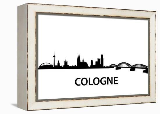 Skyline Cologne-unkreatives-Framed Stretched Canvas