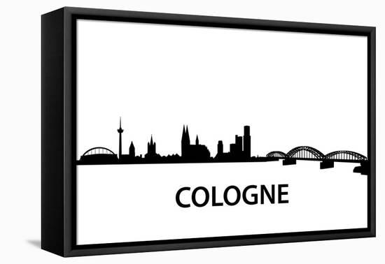 Skyline Cologne-unkreatives-Framed Stretched Canvas