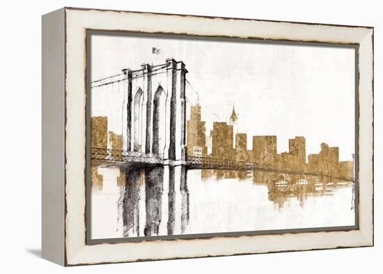 Skyline Crossing Gold-Avery Tillmon-Framed Stretched Canvas