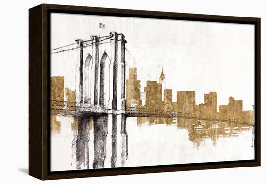 Skyline Crossing Gold-Avery Tillmon-Framed Stretched Canvas