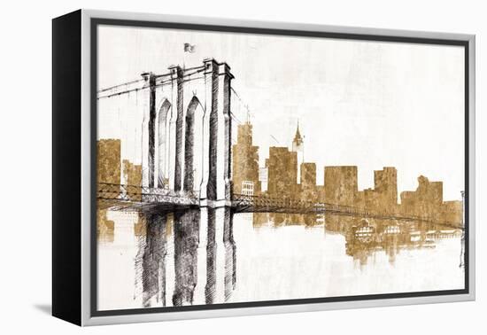 Skyline Crossing Gold-Avery Tillmon-Framed Stretched Canvas